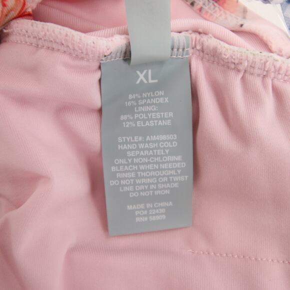 Antonio Melani x Jennifer Sumko One Piece Pink Coastal Print Ruffle Size XL NWT - Picture 10 of 13